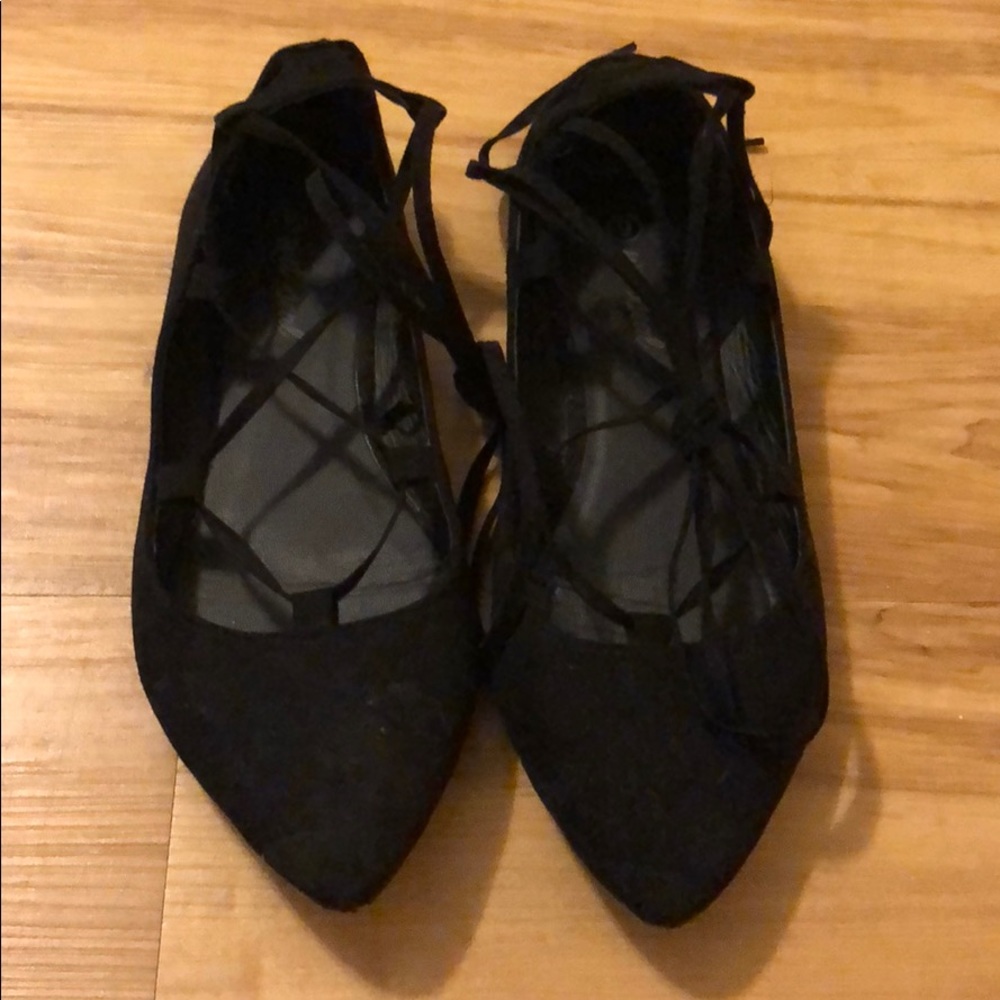 Lace up flats